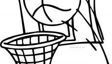 Basketbol Potası Sayfa Boyama