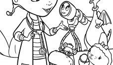 Doktor Mcsuffin Dottie Ve Arkadaşları Sayfa Boyama