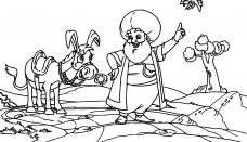Nasreddin Hoca Eşek Ve Kus Boyama Sayfası