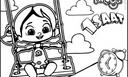 Niloya Salincak Sallanmakta 1 Saat Boyama Sayfasi Sayfa Boyama