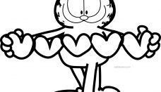 Garfield Kalpler Boyama Sayfası