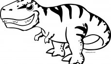 Vahşi Dinozor Boyama Sayfası