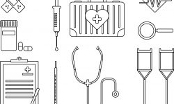 Saglik Aletleri Boyama Sayfasi Sayfa Boyama