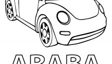 Volkswagen Beetle Sayfa Boyama