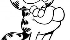 Garfield İşte Budur Boyama Sayfası
