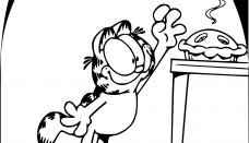 Garfield Kek Zamanı Boyama Sayfası