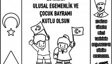 23 Nisan Ulusal Egemenlik Ve Cocuk Bayrami Ataturk Boyama Sayfasi