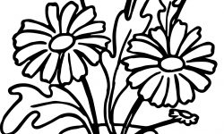 Uc Cicek Vazoda Boyama Sayfasi